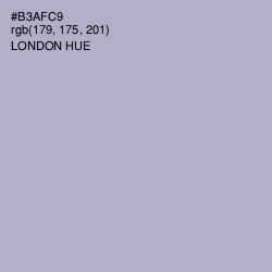 #B3AFC9 - London Hue Color Image