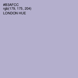 #B3AFCC - London Hue Color Image