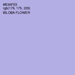 #B3AFE5 - Biloba Flower Color Image