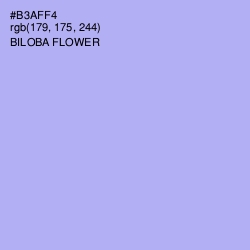 #B3AFF4 - Biloba Flower Color Image