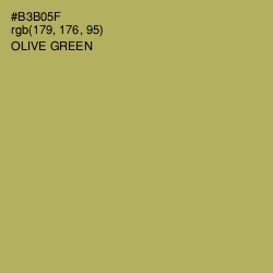 #B3B05F - Olive Green Color Image