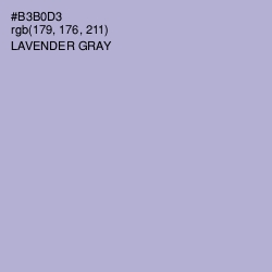 #B3B0D3 - Lavender Gray Color Image