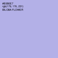 #B3B0E7 - Biloba Flower Color Image