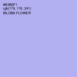 #B3B0F1 - Biloba Flower Color Image