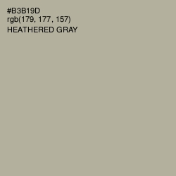 #B3B19D - Heathered Gray Color Image