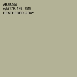 #B3B296 - Heathered Gray Color Image