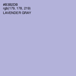 #B3B2DB - Lavender Gray Color Image