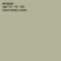 #B3B398 - Heathered Gray Color Image