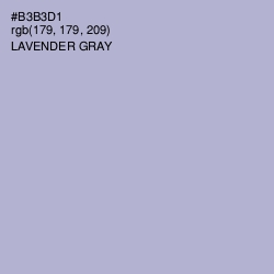 #B3B3D1 - Lavender Gray Color Image