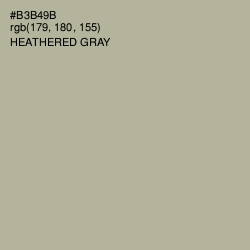 #B3B49B - Heathered Gray Color Image