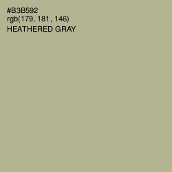 #B3B592 - Heathered Gray Color Image