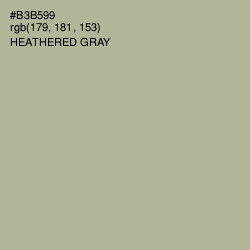 #B3B599 - Heathered Gray Color Image