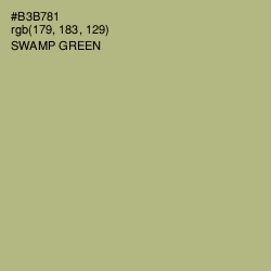 #B3B781 - Swamp Green Color Image