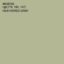#B3B793 - Heathered Gray Color Image