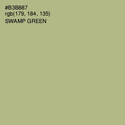 #B3B887 - Swamp Green Color Image