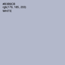 #B3B9CB - French Gray Color Image