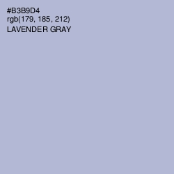 #B3B9D4 - Lavender Gray Color Image