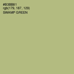 #B3BB81 - Swamp Green Color Image