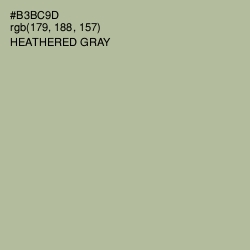 #B3BC9D - Heathered Gray Color Image