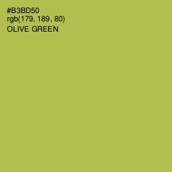 #B3BD50 - Olive Green Color Image