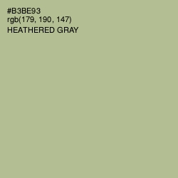 #B3BE93 - Heathered Gray Color Image
