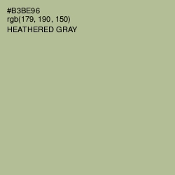 #B3BE96 - Heathered Gray Color Image