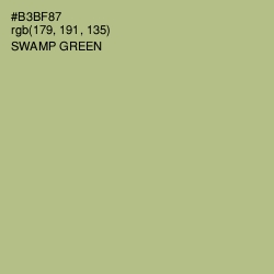 #B3BF87 - Swamp Green Color Image