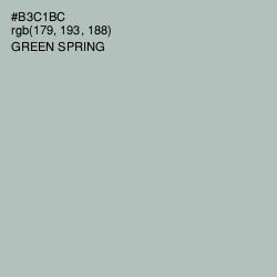 #B3C1BC - Green Spring Color Image
