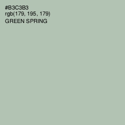 #B3C3B3 - Green Spring Color Image