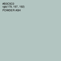 #B3C5C0 - Powder Ash Color Image