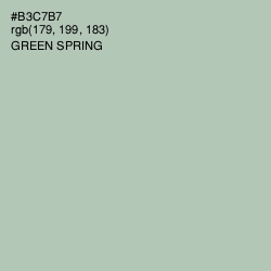 #B3C7B7 - Green Spring Color Image