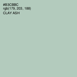 #B3CBBC - Clay Ash Color Image