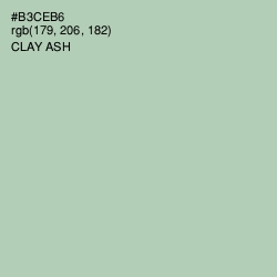 #B3CEB6 - Clay Ash Color Image