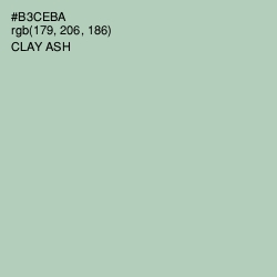 #B3CEBA - Clay Ash Color Image