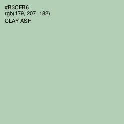 #B3CFB6 - Clay Ash Color Image