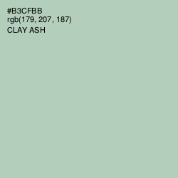 #B3CFBB - Clay Ash Color Image