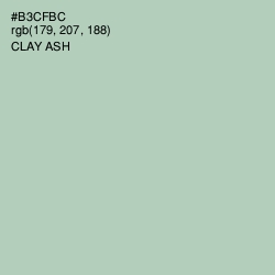 #B3CFBC - Clay Ash Color Image