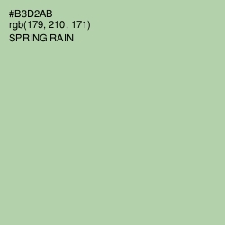 #B3D2AB - Spring Rain Color Image