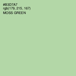 #B3D7A7 - Moss Green Color Image