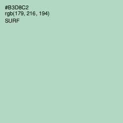 #B3D8C2 - Surf Color Image