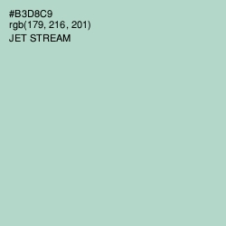 #B3D8C9 - Jet Stream Color Image