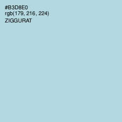 #B3D8E0 - Ziggurat Color Image