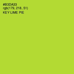 #B3DA33 - Key Lime Pie Color Image