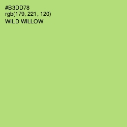 #B3DD78 - Wild Willow Color Image