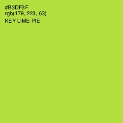 #B3DF3F - Key Lime Pie Color Image