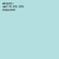 #B3DFE1 - Ziggurat Color Image