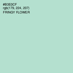 #B3E0CF - Fringy Flower Color Image