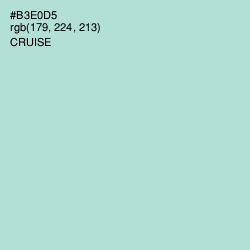 #B3E0D5 - Cruise Color Image
