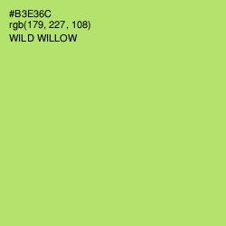#B3E36C - Wild Willow Color Image