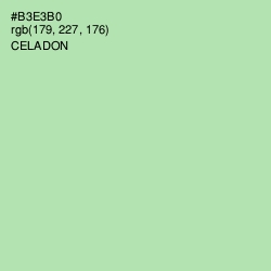 #B3E3B0 - Celadon Color Image